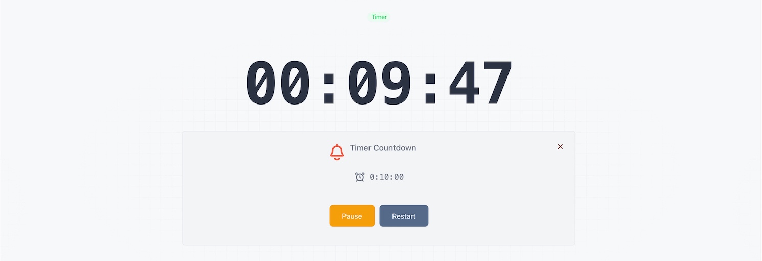 Big countdown timer for classroom