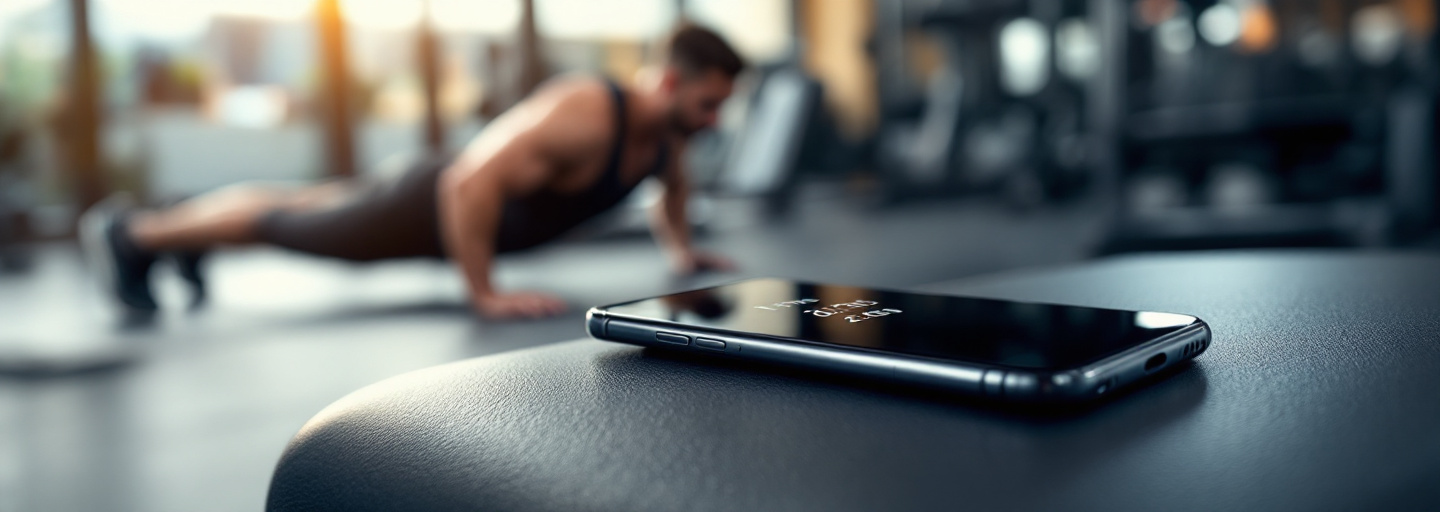 Smartphone with fitness timer