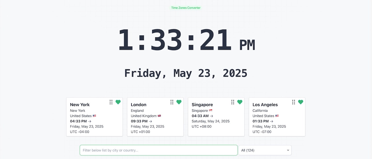 Working across time zones time zone converter