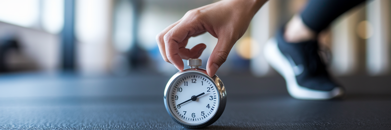 Adjusting physical workout timer dial