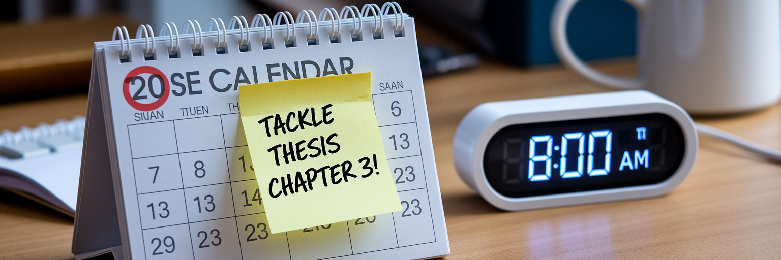 Desk calendar scheduled study task