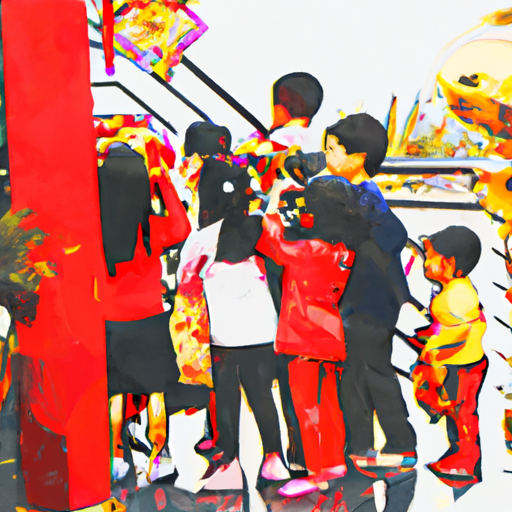 Children celebrating Chinese New Year