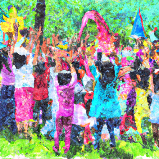 Children celebrating Civic Holiday