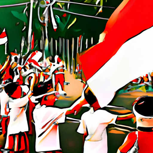 Children celebrating Independence Day Indonesia