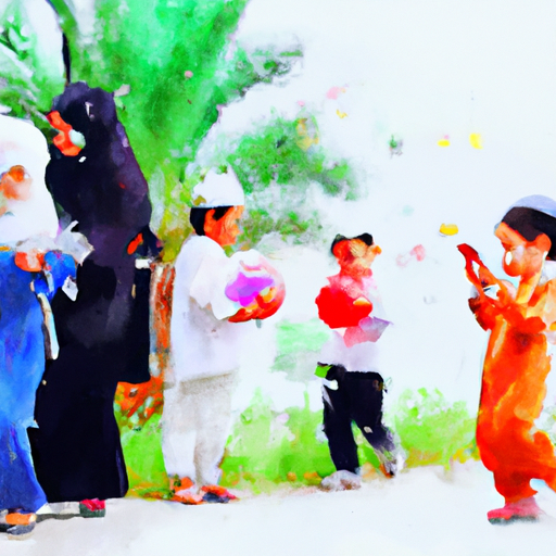 Children celebrating Islamic New Year