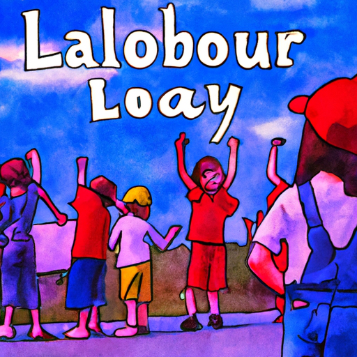 Children celebrating Labour Day Canada