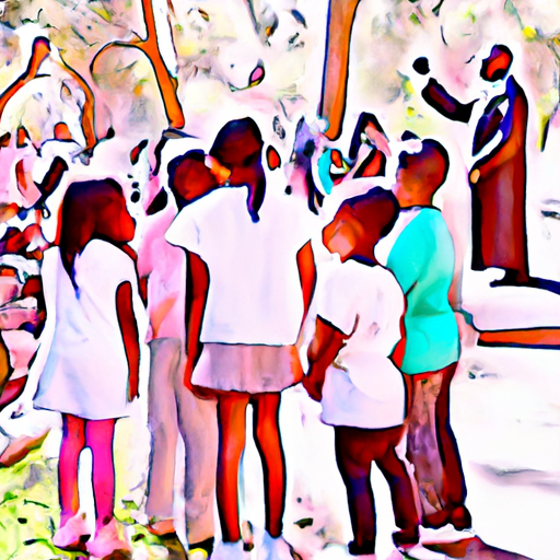 Children celebrating Martin Luther King Jr. Day