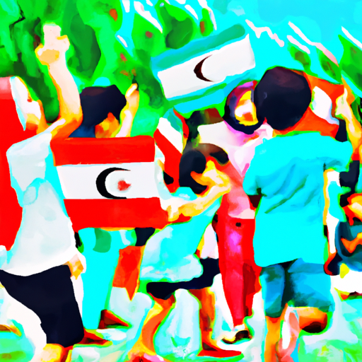 Children celebrating National Day