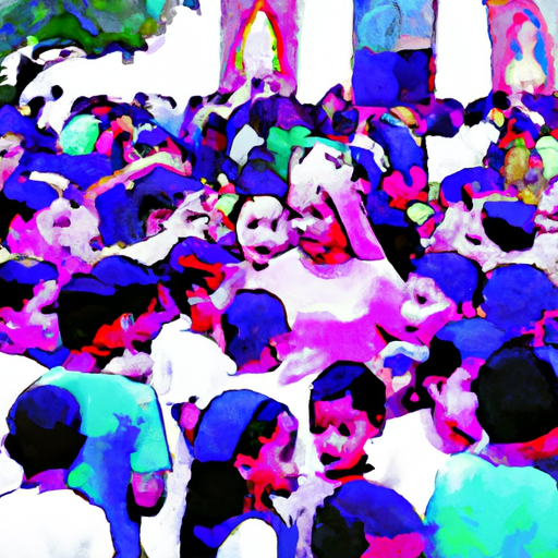 Children celebrating Our Lady Of Aparecida