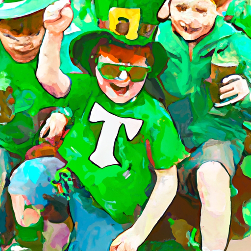 Children celebrating St. Patrick's Day