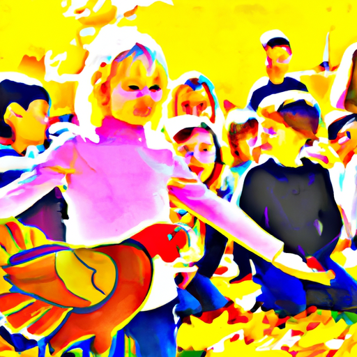 Children celebrating Thanksgiving Day (Canada)