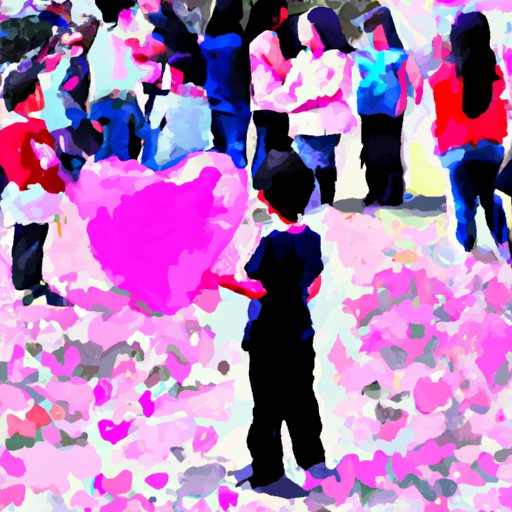 Children celebrating Valentine's Day