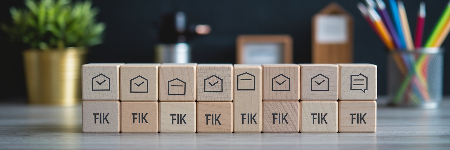 Neatly arranged identical wooden blocks