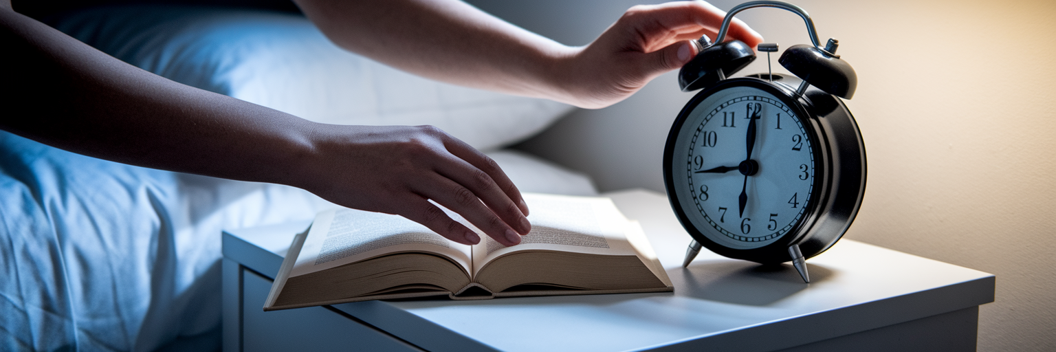 Setting traditional analog alarm clock