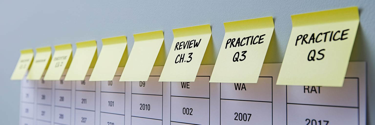 Sticky notes reminders on calendar