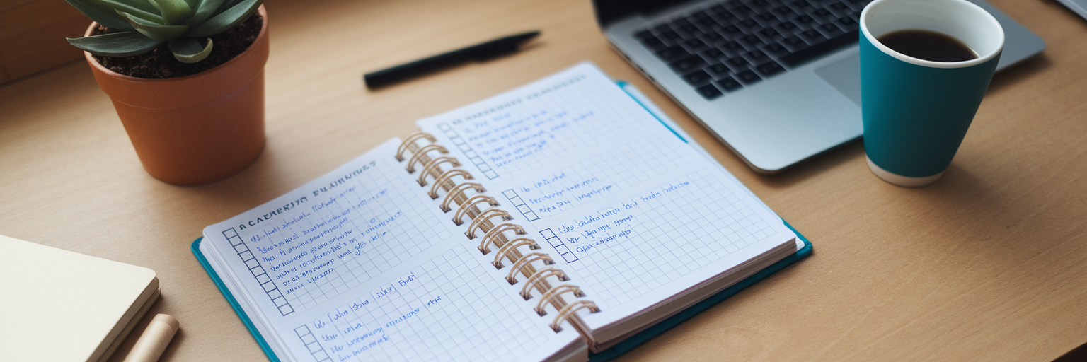 Study planner consistent habit building